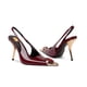 thumbnail image 2 of Sandalias de tacón USRUNOE Slingback con diamantes de imitación para mujer Burgu, 2 of 5