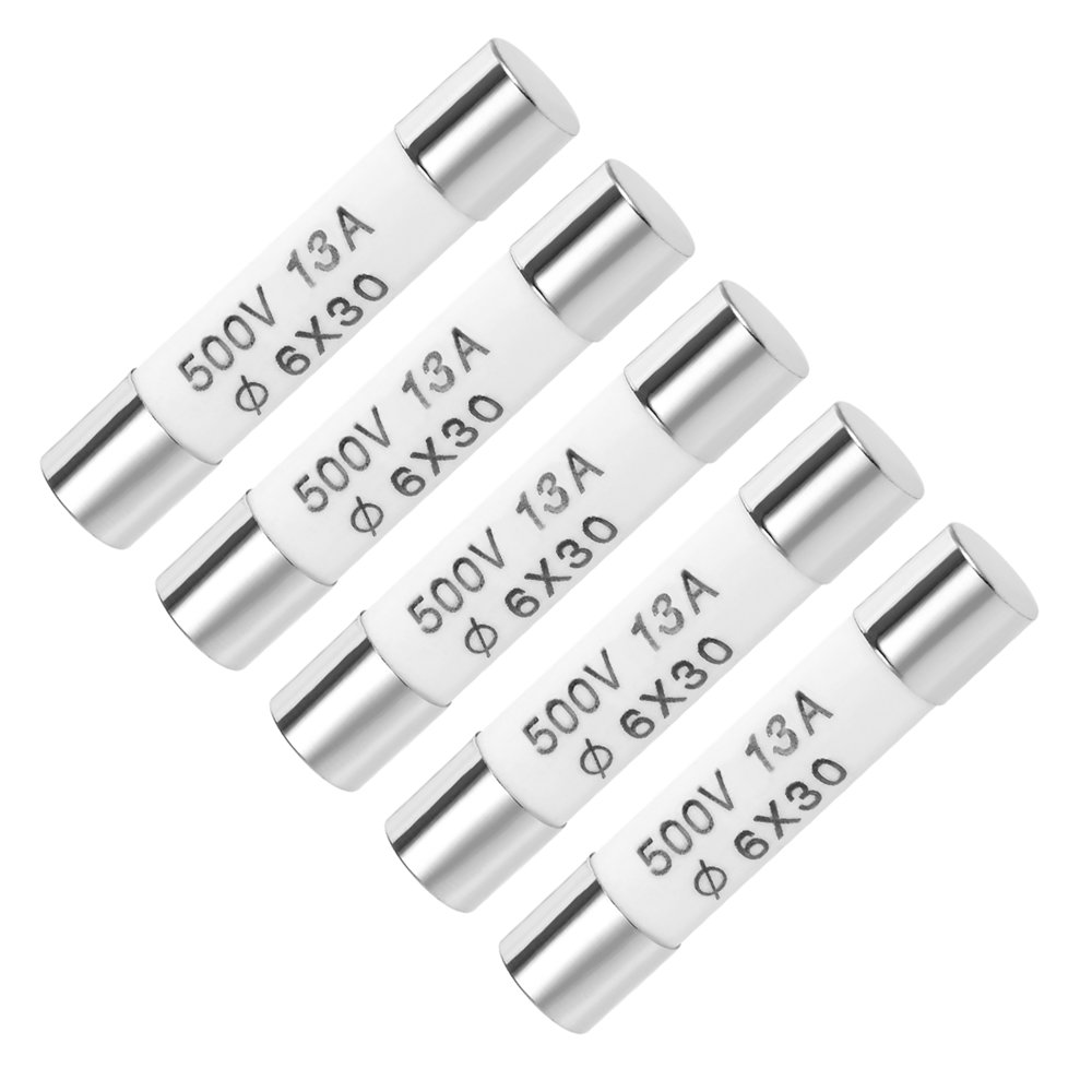 Automotive Cartridge Fuse 13A 500V 6x30mm Fast Blow Replacement for Car