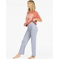 thumbnail image 2 of Billabong Women's Keep It Straight Leg Super Stretch High Waist Pants (X-Large, Blue/Off White), 2 of 7