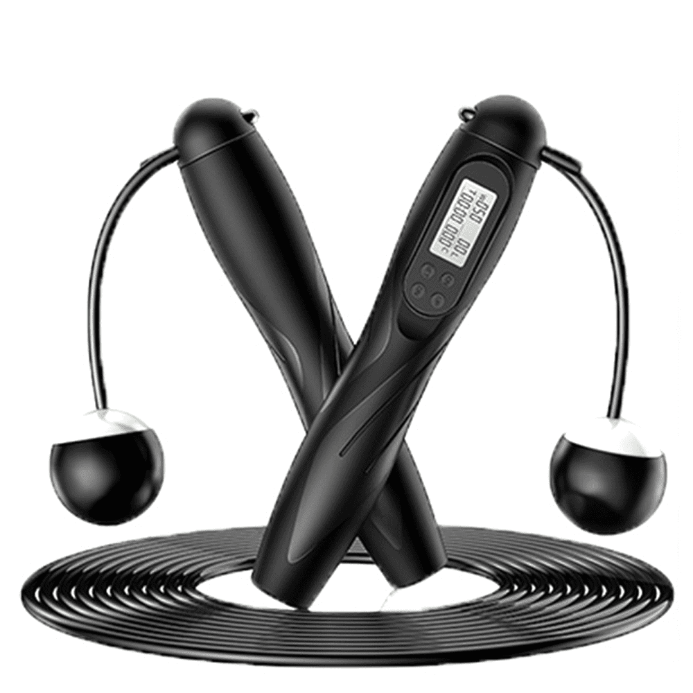 Jump Rope, Digital Weight Calories Time Setting Skipping Rope with