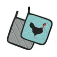 thumbnail image 2 of Caroline's Treasures Naked Neck Chicken Blue Check Pair of Pot Holders, 2 of 3