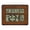 Brown, variant on La Crosse Technology Atomic Digital Wall Clock with Calendar and Indoor Temperature, Brushed Aluminum, 513-1419-Int