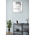 thumbnail image 4 of ArtToFrames 24" x 27" Bright Silver Picture Frame, 24x27 inch Silver Wood Poster Frame (WOM-4752), 4 of 8