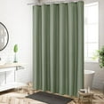 thumbnail image 6 of Solid Shower Curtain for Bathroom,  35.4"x70.8" Waffle Shower Curtains for Bathroom, Heavy Duty Hotel Quality Shower Curtains, Thick Polyester Fabric Bath Curtain Set with 12 Hooks, 6 of 8