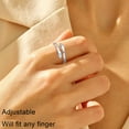 thumbnail image 3 of Turandoss Gifts for Mom Hug Rings for Women, Mothers Mom Ring Jewelry Hand Love Adjustable Ring Mothers Day Birthday Gifts for Mom Mother Grandma, 3 of 7