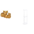thumbnail image 1 of Escultura Moderna De Resina De Cerdo De La Suerte Y Mesa Auxiliar De Acrílico Transparente Para Estantería De Entrada, Centro De Mesa Y Decoración De Espacios Pequeños, Fácil De Montar., 1 of 8