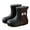 Black, variant on Yuncity Rain Boots For Girls Boys Children Female Elastic Mouth Textured Soles Non- Light Comfortable Rain Shoes Primary School Boots Footwear Black 6-7 Years