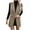 Khaki, variant on Long Vest for Women Sleeveless Tweed Blazer Open Front Double Breasted Business Casual Fall Jackets Cardigan Outerwear