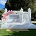 thumbnail image 5 of Relunch 15x15x10FT Commercial White Bounce House with Blower, PVC Inflatable Castle with Slide&Ball Pit for Adults Kids Outdoor, Indoor Wedding, Birthday, Event, 5 of 12