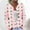 004 Pink, variant on Women's Christmas Cardigans Funny Xmas Fall Winter Open Front Button Down Sweater Long Sleeves Knitted Coat