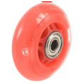 3 Pair 8mm Dia 608ZZ Bearing Inline Scooter Skating Skate Wheel Red