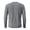 Grey, variant on Men Moisture Wicking Crew Neck Long Sleeve Athletic Shirt, Breathable Polyester Workout Top for Running Gym Outdoor Casual Daily Wear Blue XL