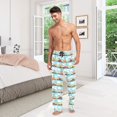thumbnail image 6 of FORMRS Mens Pajama Pants with Pockets Cotton Sleepwear Lounge Bottoms Sizes S-2XL, Cartoon Train Pattern, 6 of 7