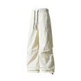 thumbnail image 3 of Bosfbaoi Mens Cargo Pants Elastic Waist Drawstring Stretch Loose Work Pants Solid Casual Outdoor Pants with Multi Pockets, 3 of 7