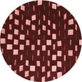 thumbnail image 1 of Ahgly Company Indoor Round Patterned Valentine Red Area Rugs, 7' Round, 1 of 6