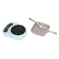 thumbnail image 1 of Dollhouse Miniature Cookware, Dollhouse Cookware Set Simulation Spatula Alloy Stove 1:12 Scale  For Role Playing White,Green,Pink, 1 of 8