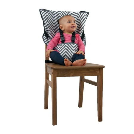UPC: 0705260814601 | CozyBaby Portable Easy Seat Cloth High Chair with Safety Harness  Gray