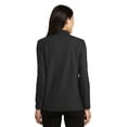 thumbnail image 2 of Port Authority L500LS Ladies Long Sleeve Silk Touch Polo T-Shirt, Black - 4XL, 2 of 5