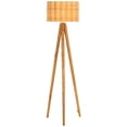 thumbnail image 2 of Safavieh 62.75" Nalani Modern Cane and Iron Floor Lamps, Natural, 2 of 6