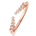 thumbnail image 3 of Open Wedding Ring 14K Rose Gold Moissanite Rings for Women, 3 of 5