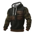 thumbnail image 3 of Men's Retro American 250th Hoodie USA 250th Anniversary Shirt Anniversary Flag Print Waffle Hoodie for Men, 3 of 3