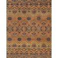 thumbnail image 1 of Ahgly Company Machine Washable Indoor Rectangle Abstract Dark Sienna Brown Area Rugs, 6' x 9', 1 of 7