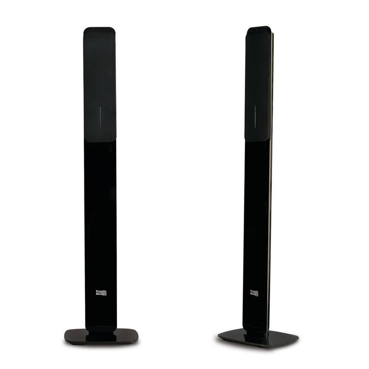 Acoustic Audio AAT5005 Bluetooth Tower 5.1 Home Theater Speaker System with Digital Optical Input and 8" Powered Subwoofer
