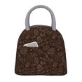 thumbnail image 1 of Fotbe Autumn Brown Plants Pattern Lunch Bag , Insulated Lunch Box, Small Leakproof Cooler Food Lunch Containers Reusable Lunch Tote Bags, 1 of 6