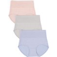 thumbnail image 2 of High Waisted Underwear for Women Full Coverage Brief No Show Panties Sexy Comfortable Pantie 3 Pack, 2 of 6