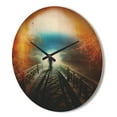 thumbnail image 3 of Designart 'Life after Death Large Tunnel Landscape' Modern Wood Wall Clock, 3 of 5