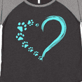 thumbnail image 4 of Inktastic Paw Print Heart Women's Plus Size T-Shirt, 4 of 5