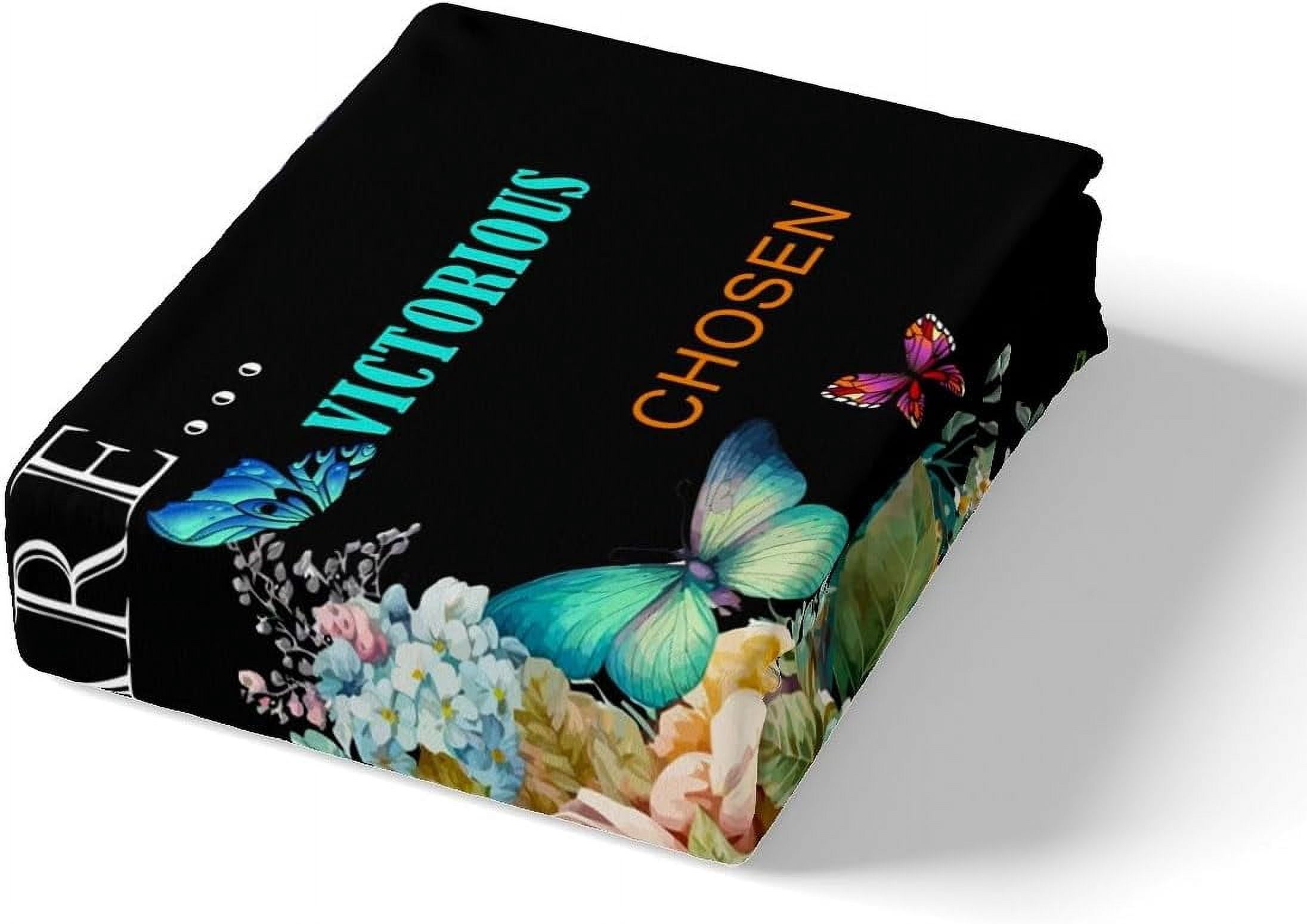 Girl African Fitted Sheet Twin Size,African Style American Inspirational Quotes Bedding Set Kids Girls Women Room Decor Watercolor Flowers Butterfly Bed Sheet Black Fashion Deep Pocket Sheet 3Pcs
