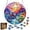B, variant on CookMate Acrylic Suncatcher Puzzle (Style E),7.4in Stained Glass Window Hanging,Golden Sunset Landscape DIY Craft Kit for Mom Birthday and Home Garden Decor.