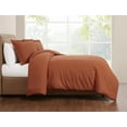 thumbnail image 5 of Brooklyn Loom Solid 100% Linen 3-Piece King Duvet Set in Rust, Linen , Adult, All Season, OEKO-TEX Certified, 5 of 9
