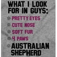 thumbnail image 2 of Look Guys Austrailian Shepherd Lover Women's Long Sleeve T Shirt Brisco Brands M, 2 of 6