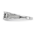 thumbnail image 3 of 14K White Gold Ring Band Engagement Diamond Round Complete Cluster, Size 5, 3 of 8