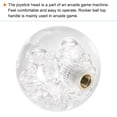 thumbnail image 3 of Unique Bargains M6 Clear Joystick Head Rocker Ball Top Handle Arcade Game Replacement 2 Pack, 3 of 5