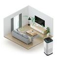 thumbnail image 4 of Discounted Stock! Portable Smart Negative Ion Air Purifier for Office, Black, 6.24*3.9*1.17In, Abs Air Purifier*1 Set Relocy, 4 of 6
