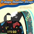 thumbnail image 5 of Game Controller Black Pattern 17" School Backpacks for Teens,Waterproof Oxford Fabric,S-Shape Padded Straps for School,Travel,Hiking,Camping, 5 of 6