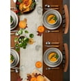 thumbnail image 2 of Table Runner 90 Inches Long for Dining Room Pumpkin Washable Burlap Linen Tabletop Collection for Party Dinner Holidays Fall Harvest Thanksgiving Kraft Paper, 2 of 7