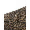 thumbnail image 4 of Jean à Imprimé Léopard pour Femmes Taille Haute Y2k Rétro Mode Mode Urbaine Pantalon en Denim, 4 of 7