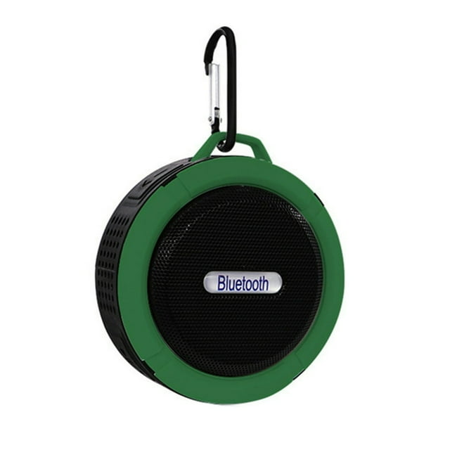 C6 Speaker Waterproof Suction Cup Wireless Speaker Support Card Handsfree Call Portable Black