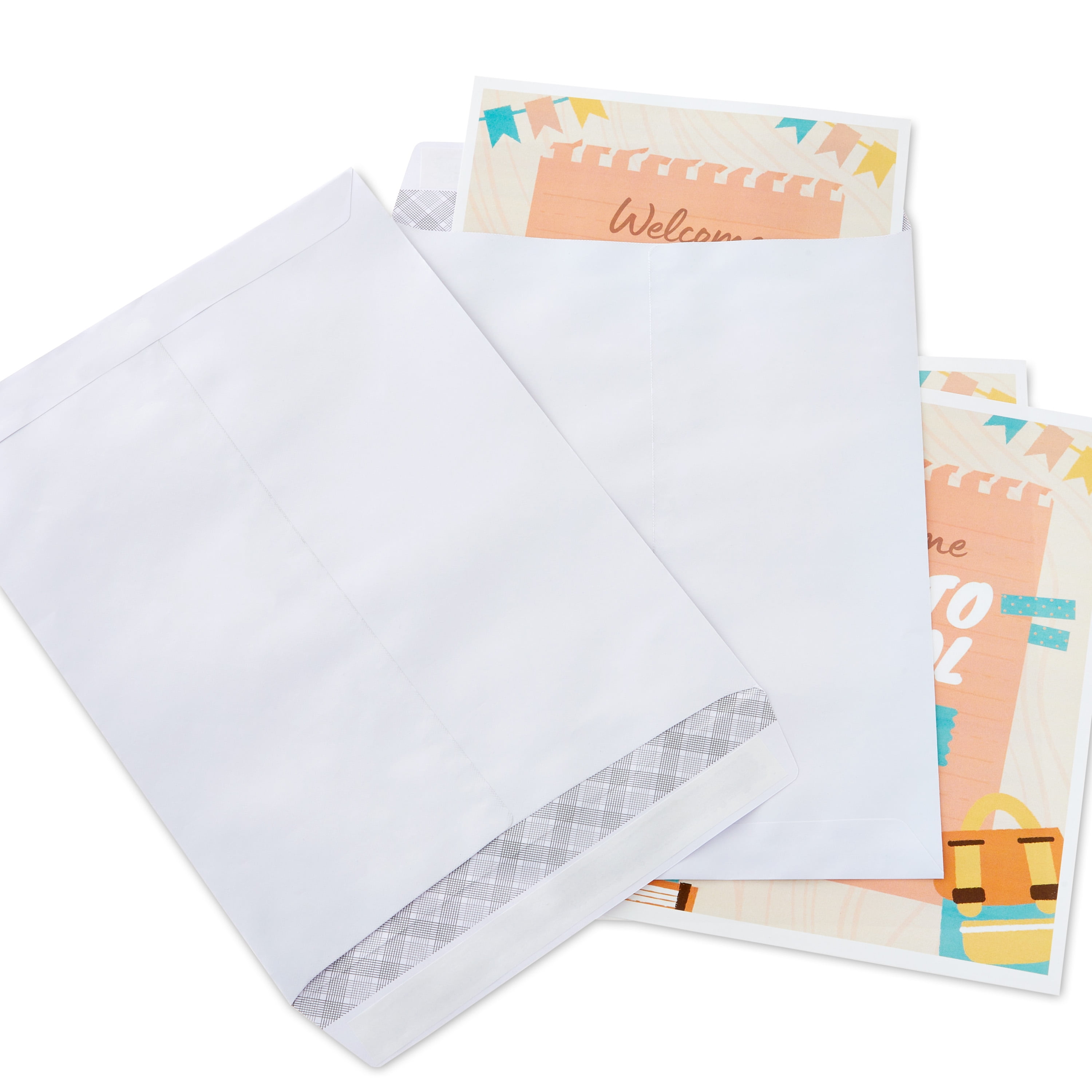 Pen+Gear Peel and Stick Catalog Envelopes, White, 10 in x 13 in, 6 Count