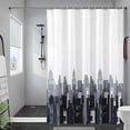 thumbnail image 1 of Cortinas De Ducha Impermeables Y Resistentes Al Moho Cortina De Ducha De Poliéster con 12 Ganchos, Cortina De Baño, Lavable A Máquina, 220 Cm X 200 Cm Blanco/Negro Rojo Verde Cocina, Decoración y Otros, 1 of 5