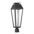 thumbnail image 2 of Matte Black LED Outdoor Post Lantern from the Brookline Collection, 2 of 5