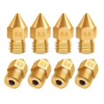 thumbnail image 1 of brillar Cabezal de impresión extrusor de boquilla de latón Mk8, 5/10 Uds., 1,75mm, para impresora 3d Anet A8 A8plus Creality Ender 3 3s Pro V2 Cr10, 0,2-1,0mm, 1 of 4