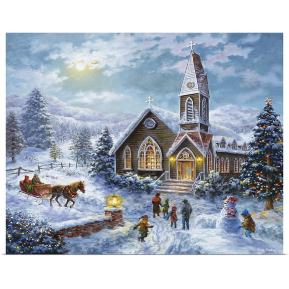 Great BIG Canvas | Rolled Nicky Boehme Poster Print entitled Parents Pray, Children Play