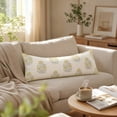 thumbnail image 3 of Fmbmuo Long Lumbar Pillow , Removable Vintage Floral Rectangular Pillow , For Couch Sofa Bed Living Room Home Decor, 3 of 7