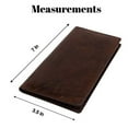 thumbnail image 5 of RFID Blocking Leather Checkbook Cover For Men & Women Checkbook Holder Wallet, 5 of 6