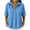 Light Blue, variant on Waffled Knit Henley Shirts for Women Lightweight Casual Summer Short Sleeve Half Button up V Neck Collared Tunic Blouse Trendy Cozy Tennis Work Athletic Tops